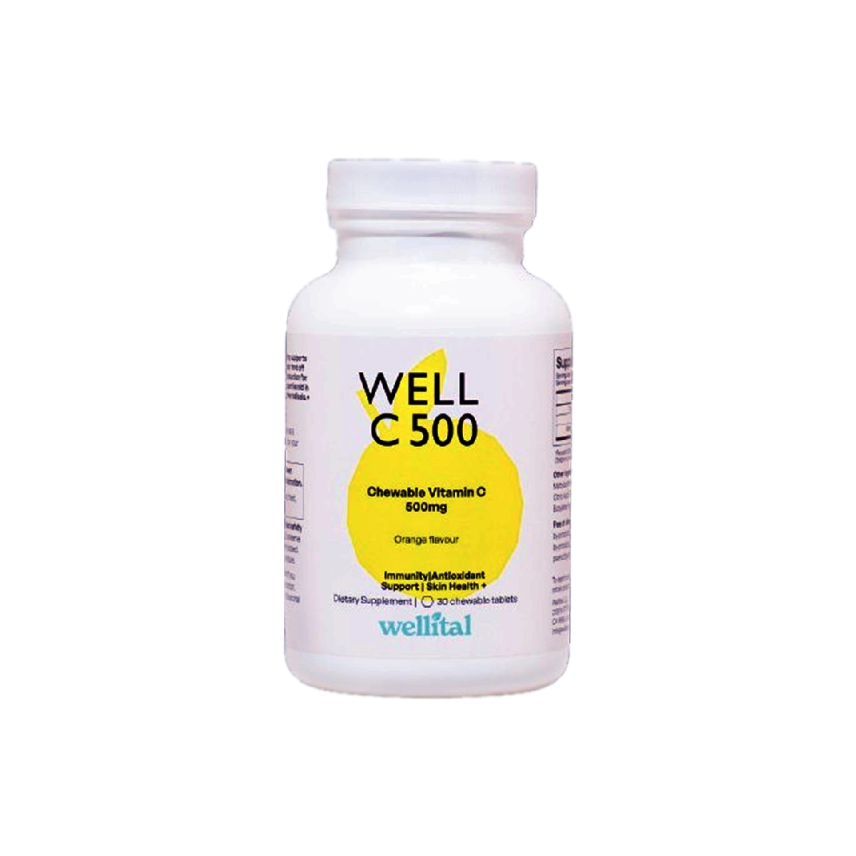 First product image of WELL C 500 - Chewable Vitamin C 500Mg Tablets 30s - Immune Support, Skin Health