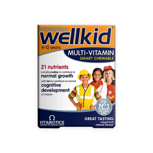 Wellkid Smart Chewable Food Supplement Tablets (Vitabiotics) 30s – Essential Nutrients for Growing Kids