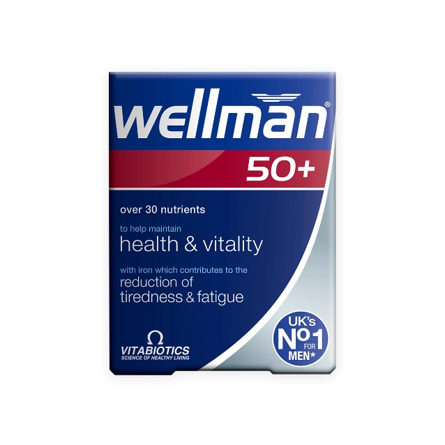 Wellman 50+ Food Supplement (Vitabiotics) 30s - Comprehensive Nutritional Support for Men Over 50