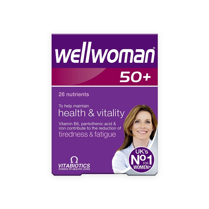 Wellwoman 50+ Food Supplement (Vitabiotics) 30s - Vitality Support for Women Over 50